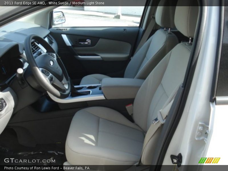 White Suede / Medium Light Stone 2013 Ford Edge SE AWD