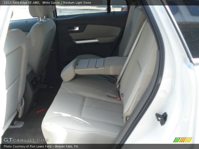 White Suede / Medium Light Stone 2013 Ford Edge SE AWD