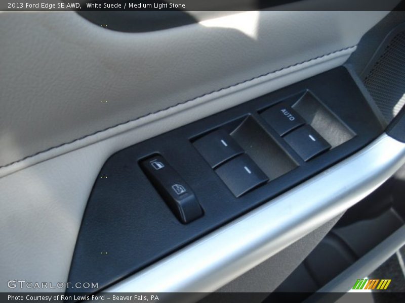 White Suede / Medium Light Stone 2013 Ford Edge SE AWD