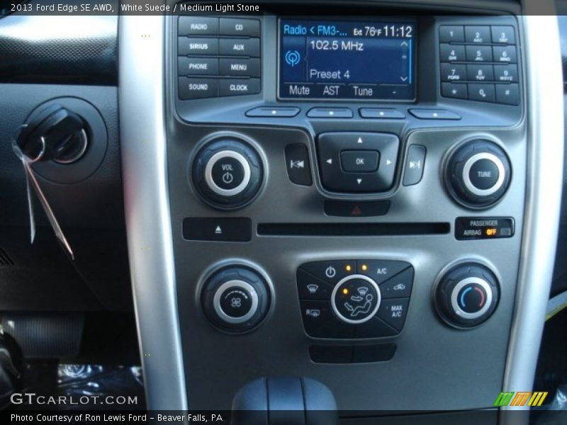 White Suede / Medium Light Stone 2013 Ford Edge SE AWD