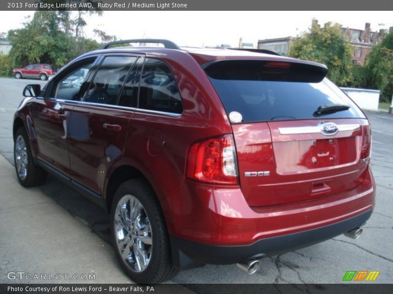 Ruby Red / Medium Light Stone 2013 Ford Edge Limited AWD