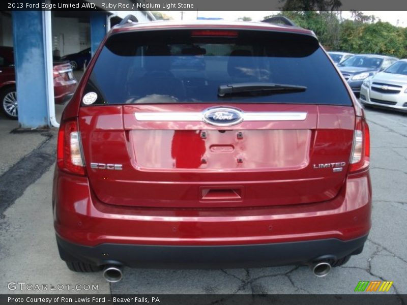 Ruby Red / Medium Light Stone 2013 Ford Edge Limited AWD