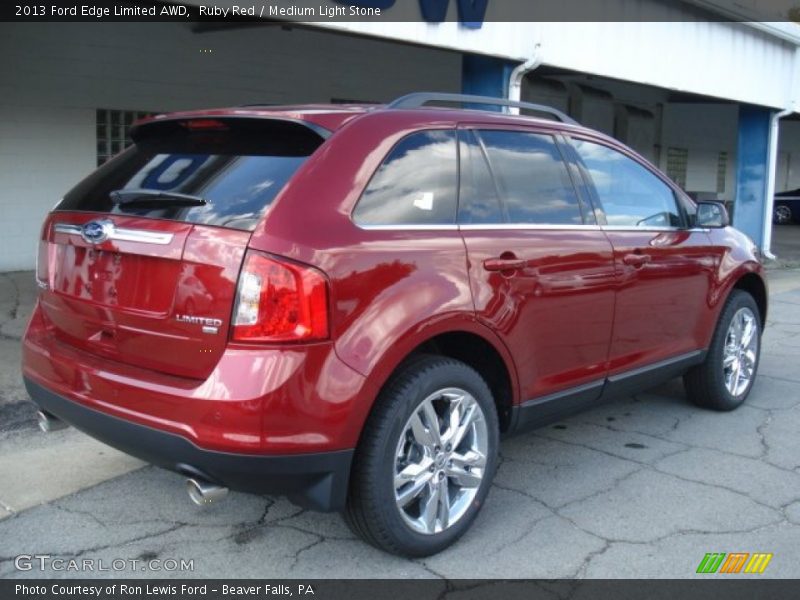 Ruby Red / Medium Light Stone 2013 Ford Edge Limited AWD