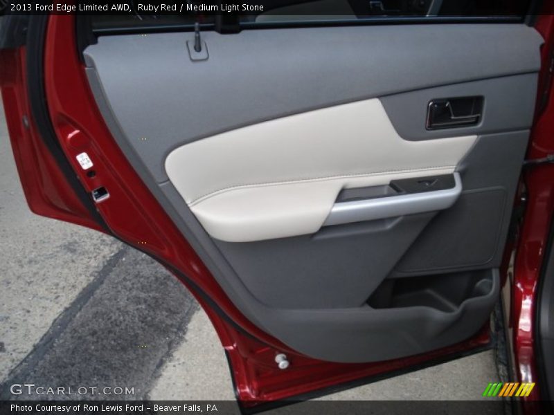 Ruby Red / Medium Light Stone 2013 Ford Edge Limited AWD