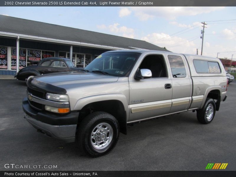 Light Pewter Metallic / Graphite 2002 Chevrolet Silverado 2500 LS Extended Cab 4x4