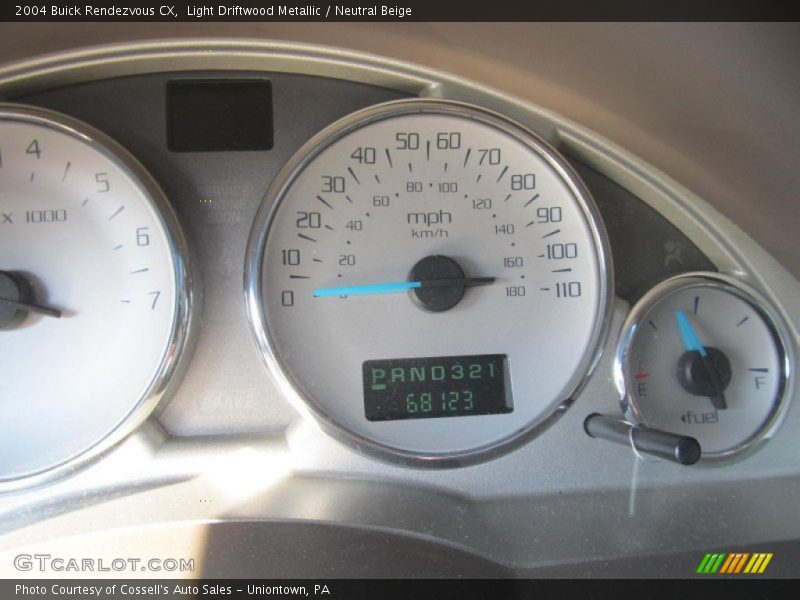 Light Driftwood Metallic / Neutral Beige 2004 Buick Rendezvous CX