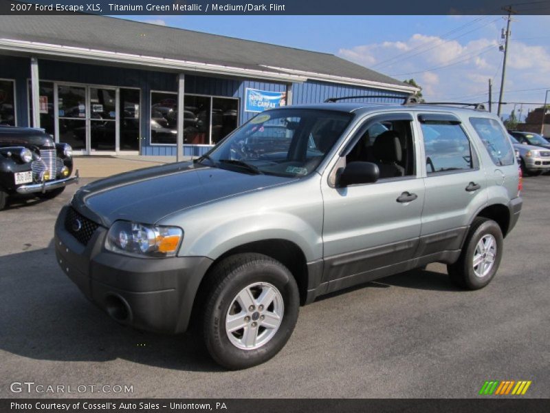 Titanium Green Metallic / Medium/Dark Flint 2007 Ford Escape XLS