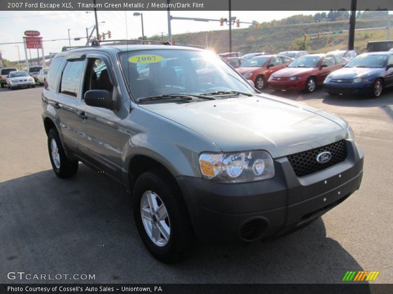 Titanium Green Metallic / Medium/Dark Flint 2007 Ford Escape XLS