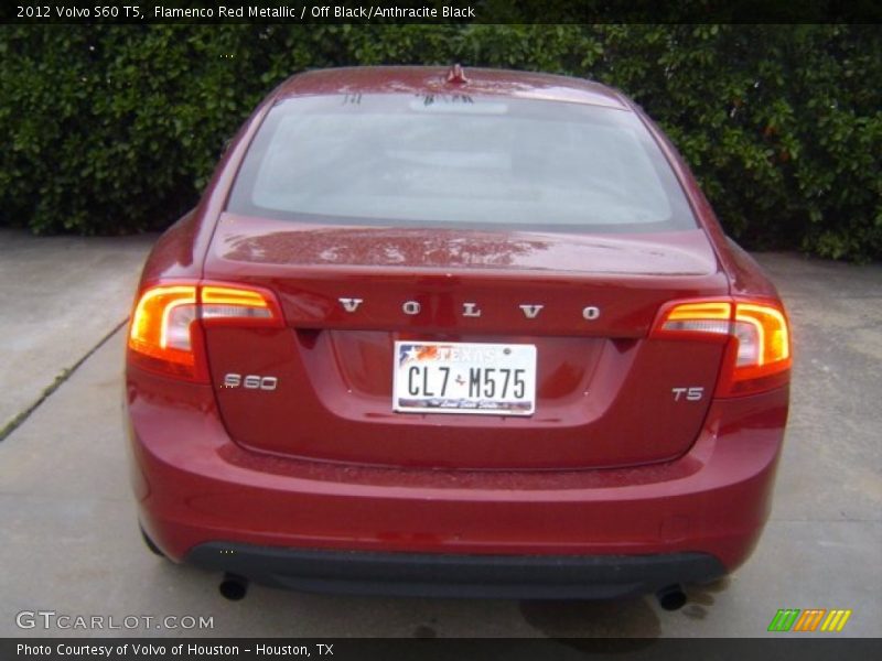 Flamenco Red Metallic / Off Black/Anthracite Black 2012 Volvo S60 T5