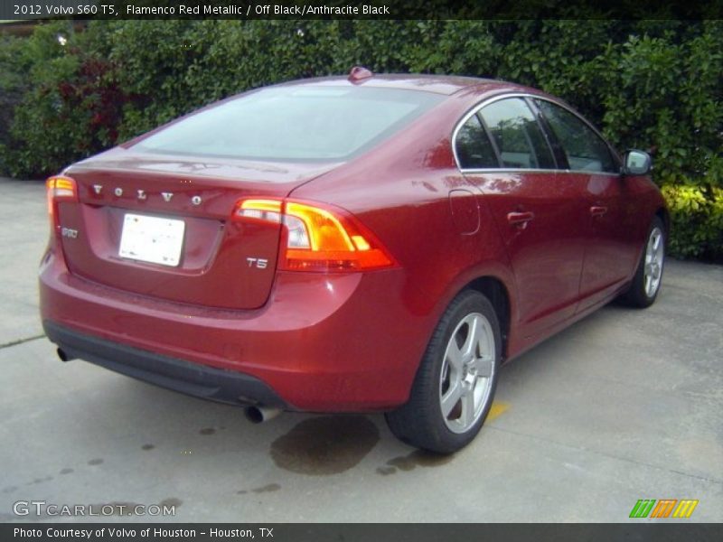 Flamenco Red Metallic / Off Black/Anthracite Black 2012 Volvo S60 T5