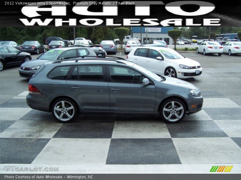 Platinum Gray Metallic / Titan Black 2012 Volkswagen Jetta S SportWagen