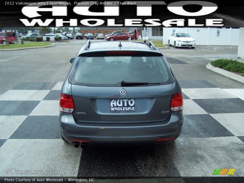 Platinum Gray Metallic / Titan Black 2012 Volkswagen Jetta S SportWagen