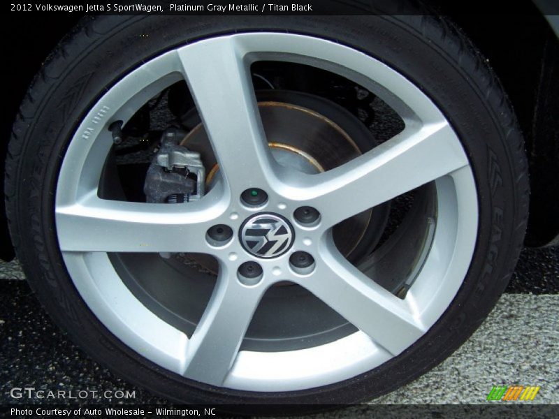 Platinum Gray Metallic / Titan Black 2012 Volkswagen Jetta S SportWagen