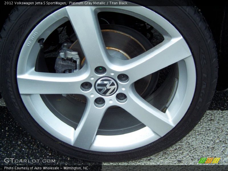 Platinum Gray Metallic / Titan Black 2012 Volkswagen Jetta S SportWagen