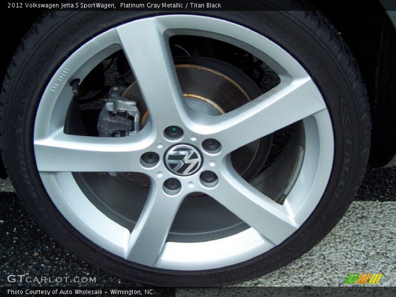 Platinum Gray Metallic / Titan Black 2012 Volkswagen Jetta S SportWagen