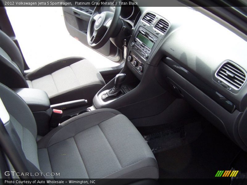 Platinum Gray Metallic / Titan Black 2012 Volkswagen Jetta S SportWagen