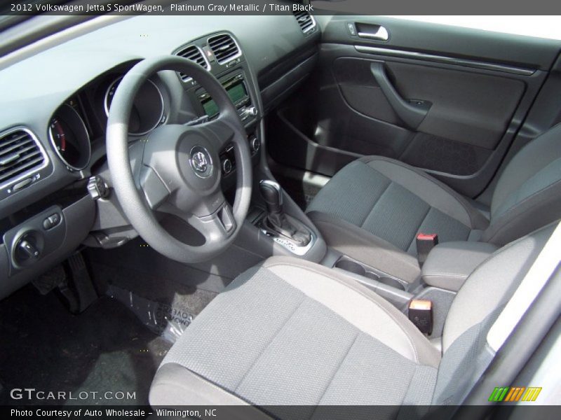 Platinum Gray Metallic / Titan Black 2012 Volkswagen Jetta S SportWagen