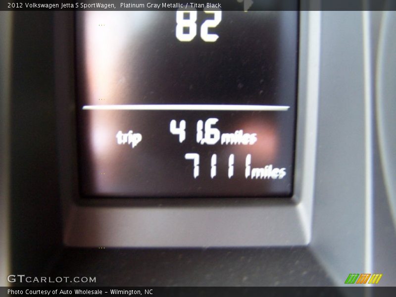 Platinum Gray Metallic / Titan Black 2012 Volkswagen Jetta S SportWagen