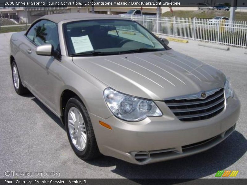 Light Sandstone Metallic / Dark Khaki/Light Graystone 2008 Chrysler Sebring Touring Convertible