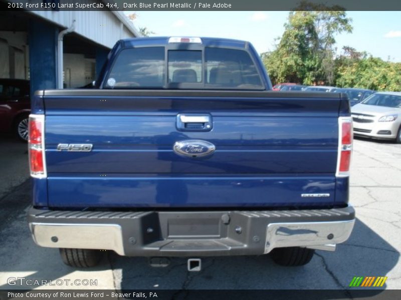 Dark Blue Pearl Metallic / Pale Adobe 2012 Ford F150 Lariat SuperCab 4x4