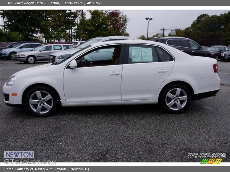 Candy White / Art Grey 2009 Volkswagen Jetta SE Sedan