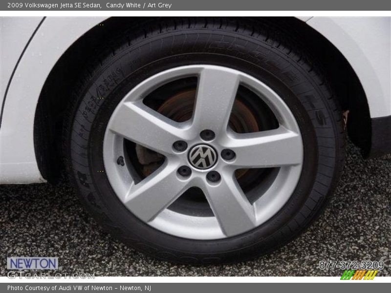 Candy White / Art Grey 2009 Volkswagen Jetta SE Sedan