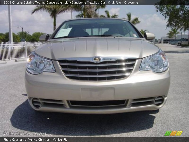 Light Sandstone Metallic / Dark Khaki/Light Graystone 2008 Chrysler Sebring Touring Convertible