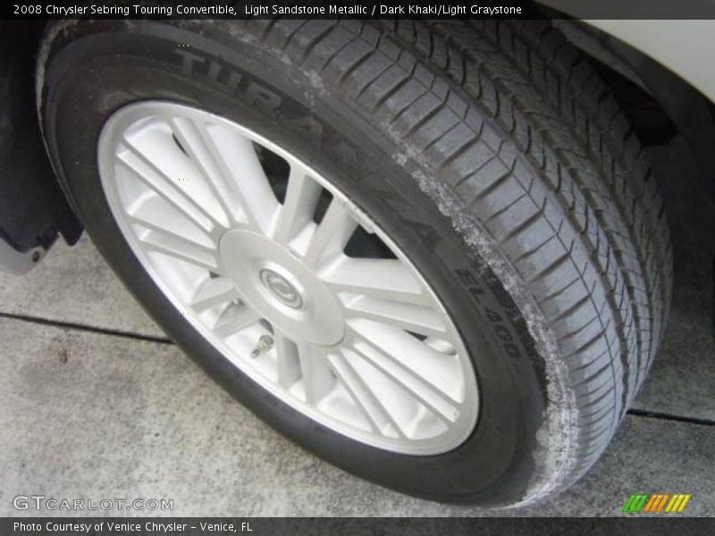 Light Sandstone Metallic / Dark Khaki/Light Graystone 2008 Chrysler Sebring Touring Convertible
