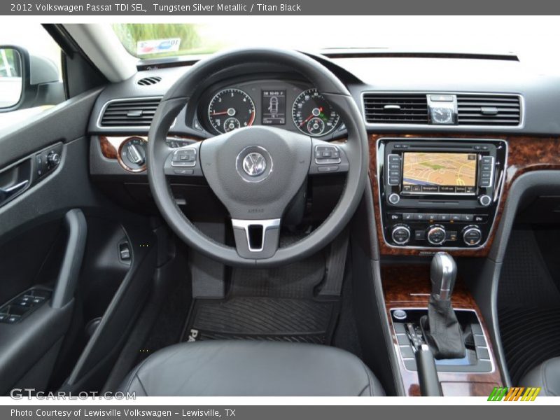 Tungsten Silver Metallic / Titan Black 2012 Volkswagen Passat TDI SEL