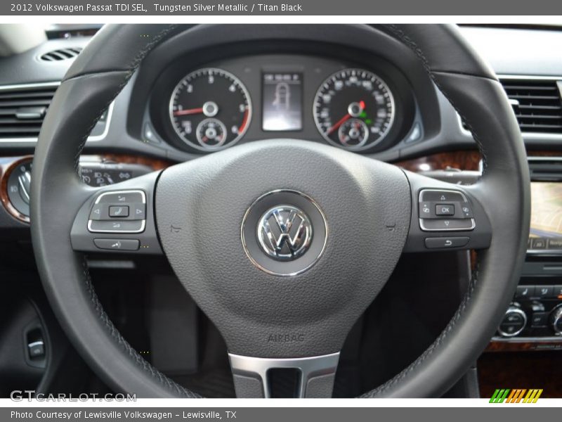 Tungsten Silver Metallic / Titan Black 2012 Volkswagen Passat TDI SEL