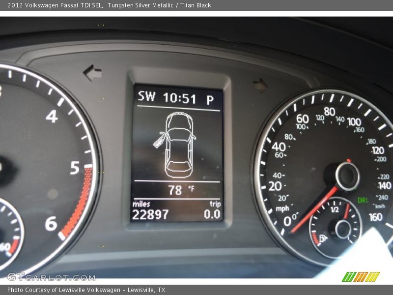 Tungsten Silver Metallic / Titan Black 2012 Volkswagen Passat TDI SEL