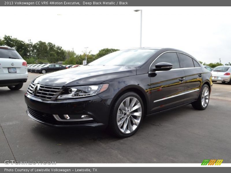 Deep Black Metallic / Black 2013 Volkswagen CC VR6 4Motion Executive