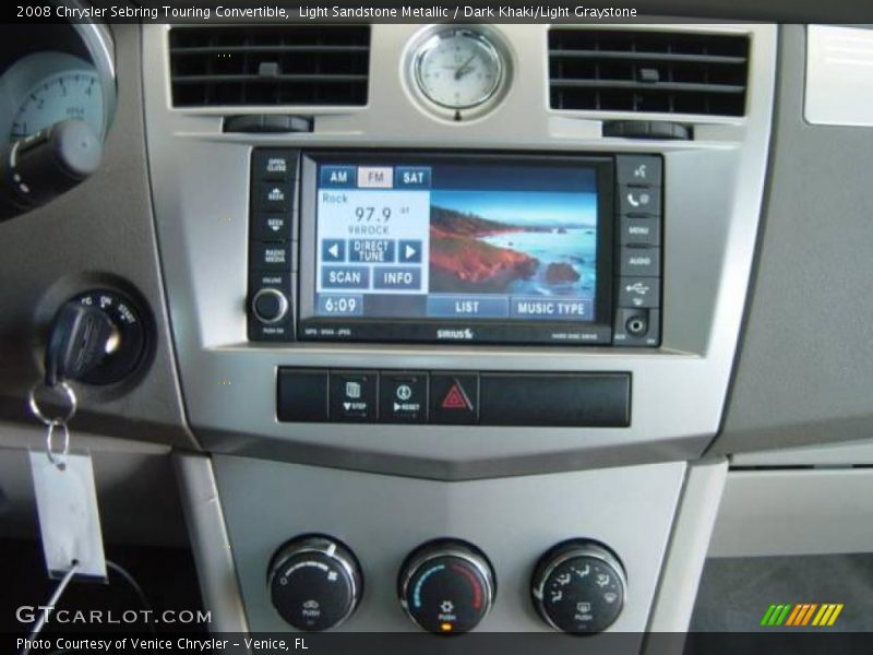 Light Sandstone Metallic / Dark Khaki/Light Graystone 2008 Chrysler Sebring Touring Convertible