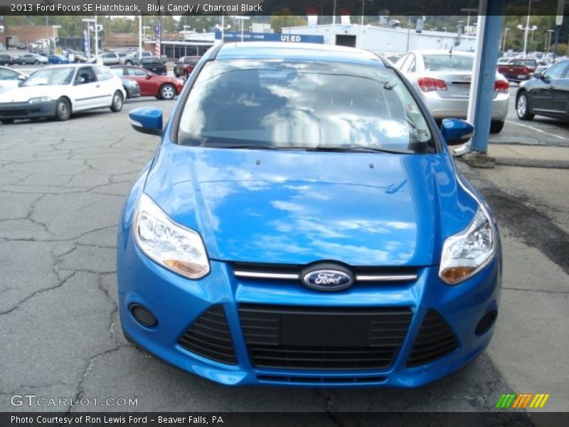 Blue Candy / Charcoal Black 2013 Ford Focus SE Hatchback