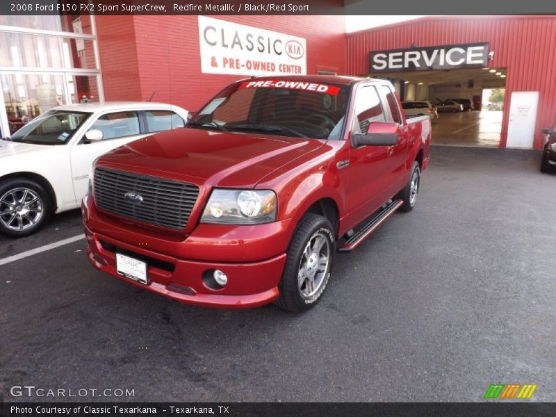 Redfire Metallic / Black/Red Sport 2008 Ford F150 FX2 Sport SuperCrew