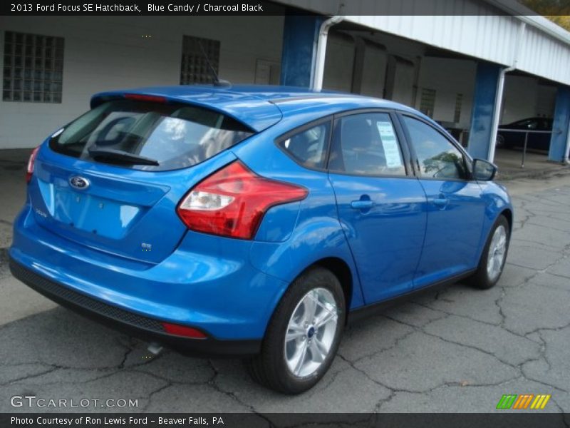 Blue Candy / Charcoal Black 2013 Ford Focus SE Hatchback