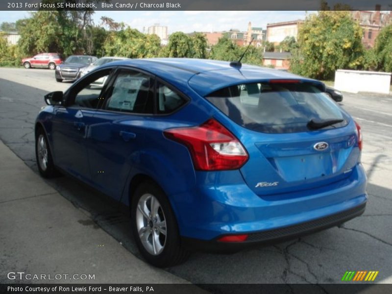 Blue Candy / Charcoal Black 2013 Ford Focus SE Hatchback