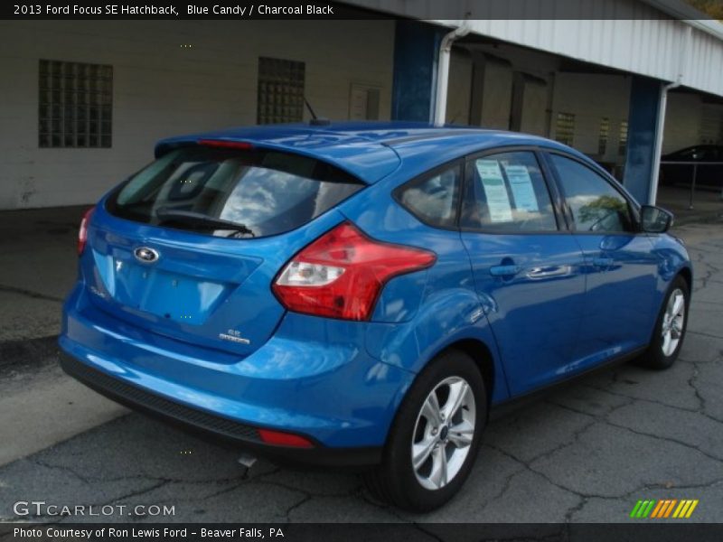 Blue Candy / Charcoal Black 2013 Ford Focus SE Hatchback