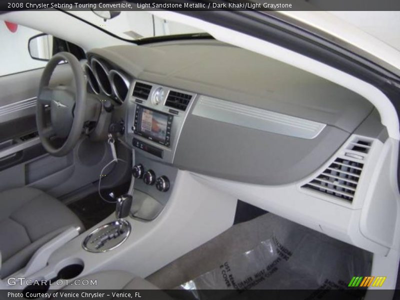 Light Sandstone Metallic / Dark Khaki/Light Graystone 2008 Chrysler Sebring Touring Convertible