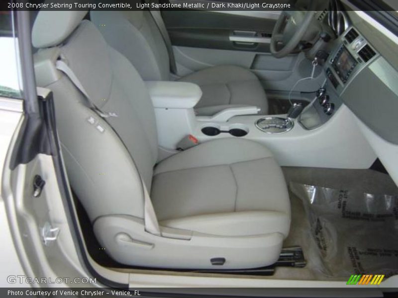 Light Sandstone Metallic / Dark Khaki/Light Graystone 2008 Chrysler Sebring Touring Convertible