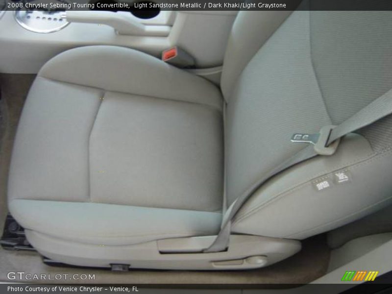 Light Sandstone Metallic / Dark Khaki/Light Graystone 2008 Chrysler Sebring Touring Convertible