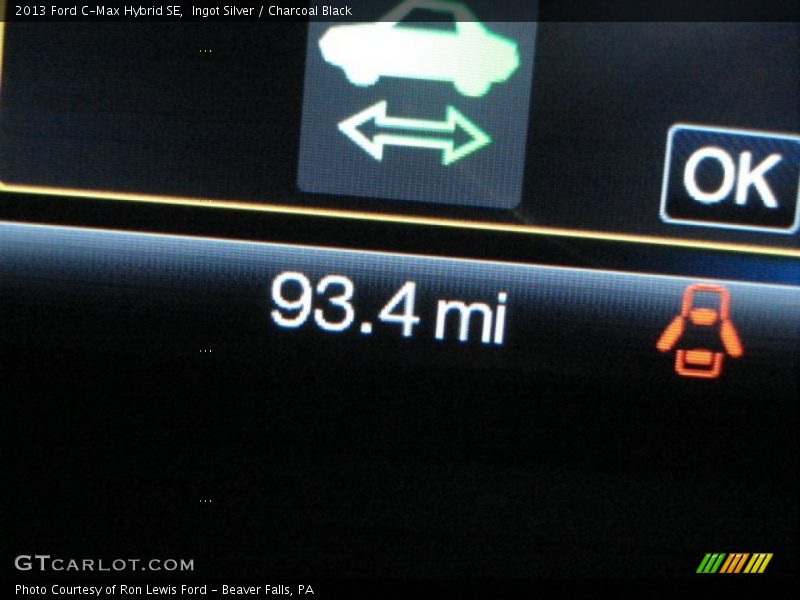 Ingot Silver / Charcoal Black 2013 Ford C-Max Hybrid SE