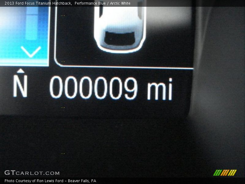 Performance Blue / Arctic White 2013 Ford Focus Titanium Hatchback