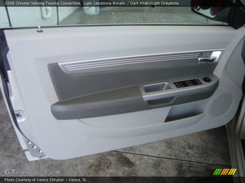 Light Sandstone Metallic / Dark Khaki/Light Graystone 2008 Chrysler Sebring Touring Convertible