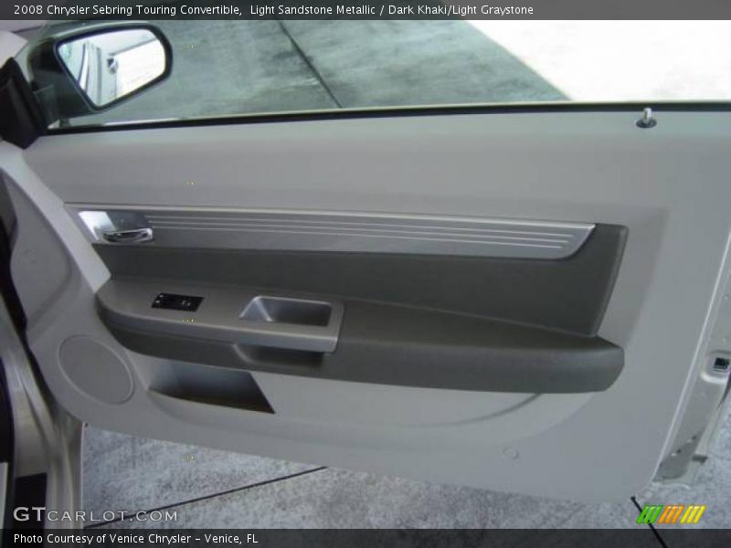 Light Sandstone Metallic / Dark Khaki/Light Graystone 2008 Chrysler Sebring Touring Convertible