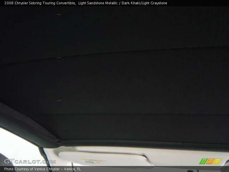 Light Sandstone Metallic / Dark Khaki/Light Graystone 2008 Chrysler Sebring Touring Convertible