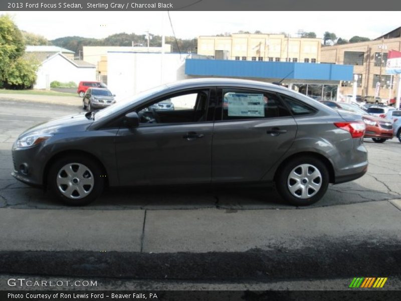 Sterling Gray / Charcoal Black 2013 Ford Focus S Sedan