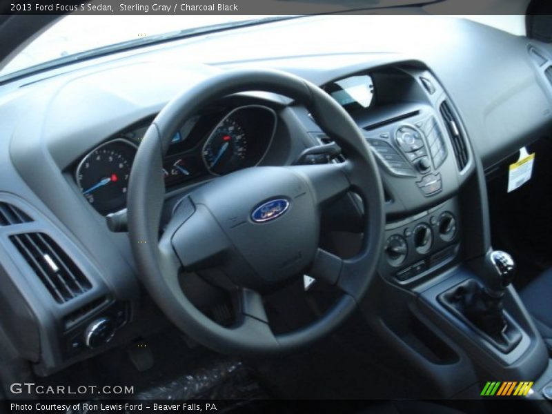 Sterling Gray / Charcoal Black 2013 Ford Focus S Sedan