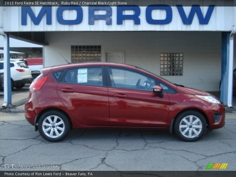 Ruby Red / Charcoal Black/Light Stone 2013 Ford Fiesta SE Hatchback