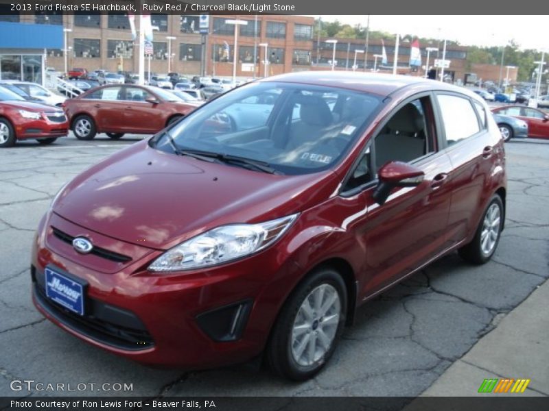 Ruby Red / Charcoal Black/Light Stone 2013 Ford Fiesta SE Hatchback